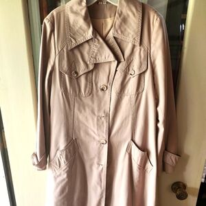 Light brown trench coat